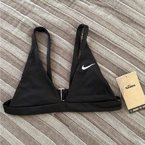 Nike Black Bikini Top with White Logo